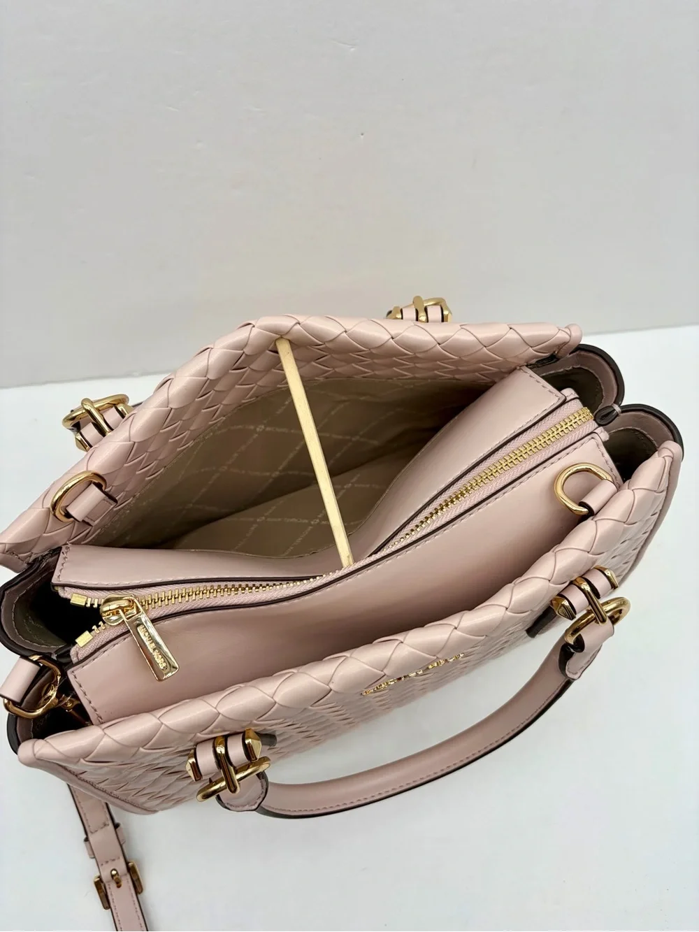MICHAEL KORS OUTLET Marilyn Medium Woven Satchel
